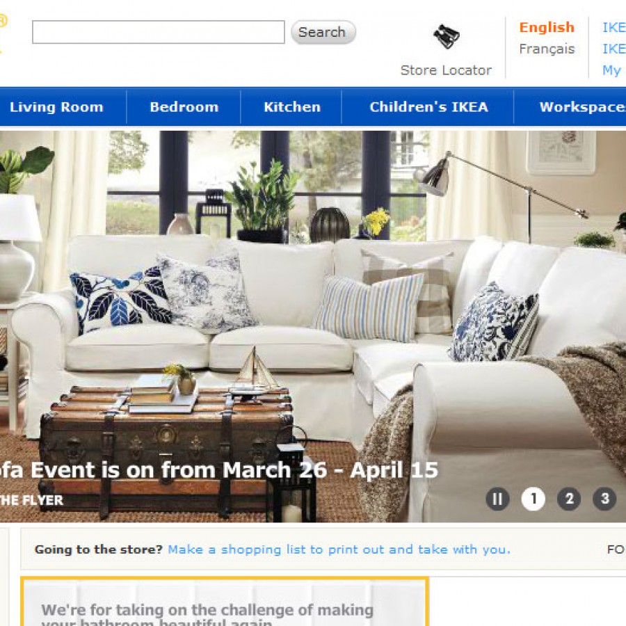 The first Instagram catalogue website by IKEA